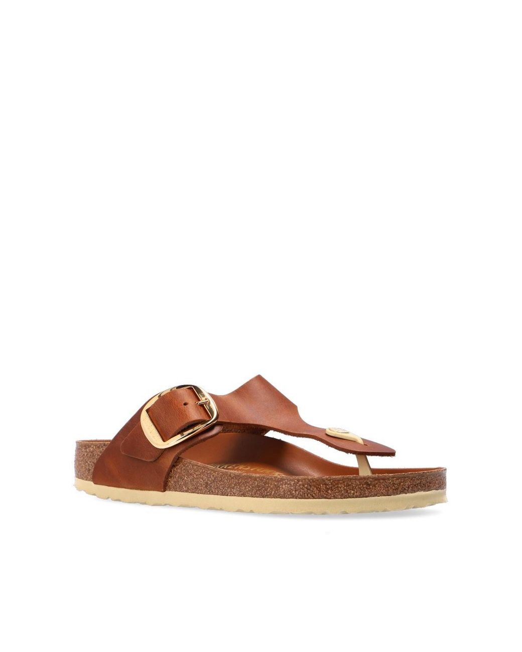 Birkenstock Brown Thong Strap Open-Toe Sandals