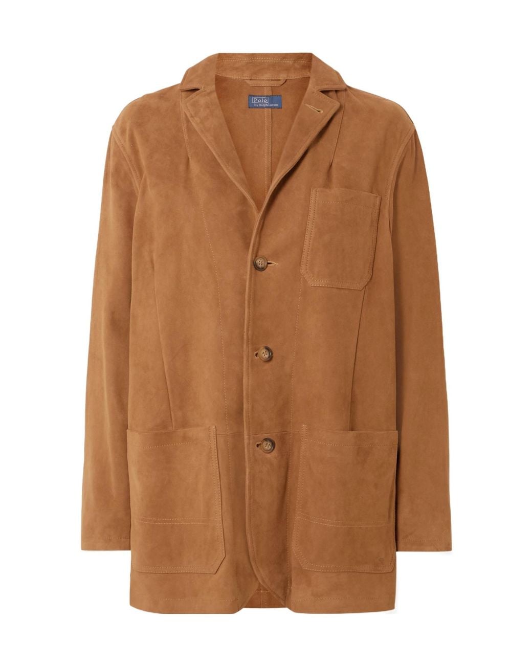 Polo Ralph Lauren Brown Suede Three-Button Jacket