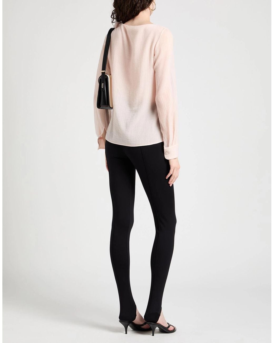 Chloé Pink Solid-Color Long-Sleeved Wool Top