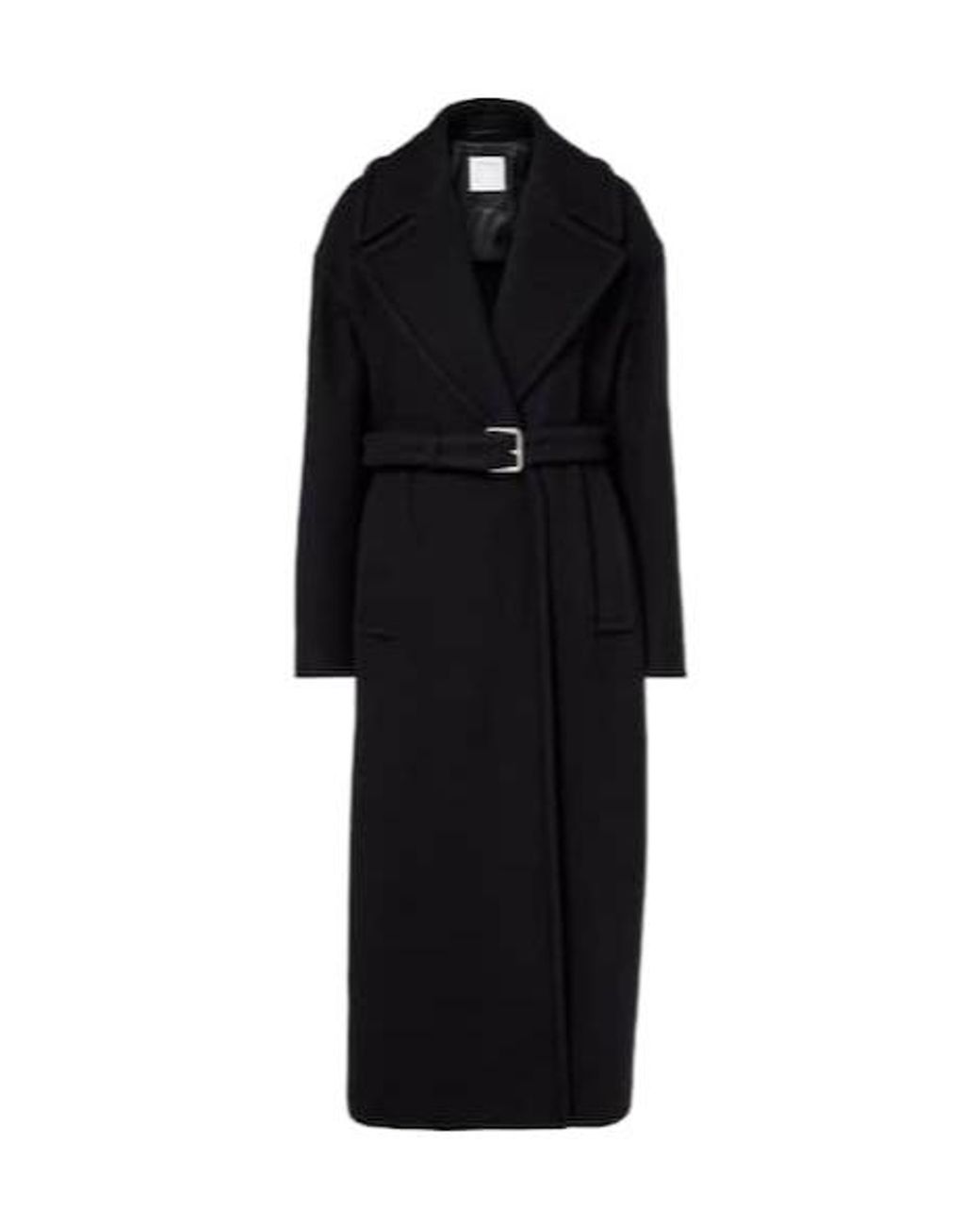 Sportmax Black Simple And Versatile Wool Coat