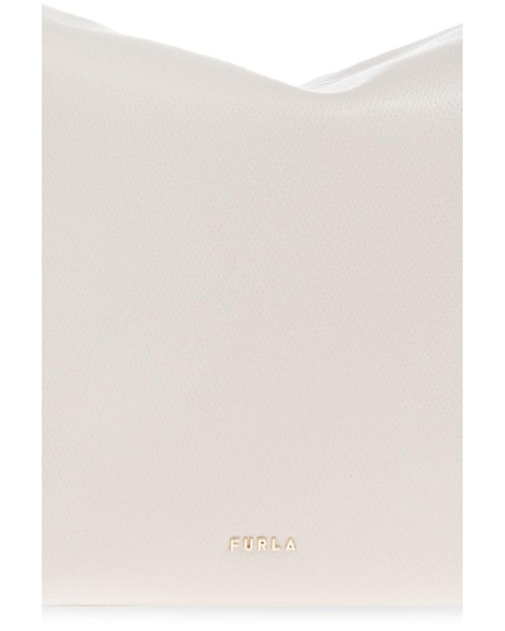 Furla White Tonie Medium Shoulder Bag