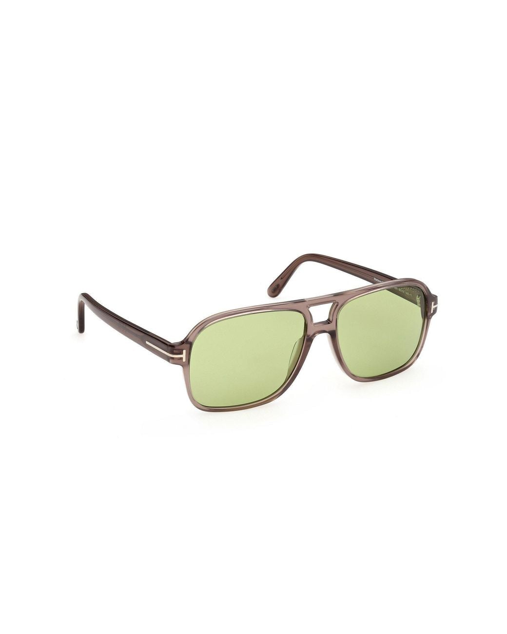 Tom Ford Green Double-Frame Rectangular Sunglasses for men