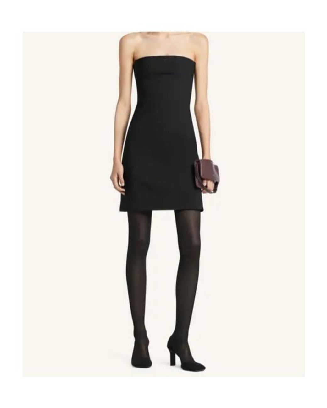 Courreges Black Courrèges Strapless Cut-Out Mini Dress