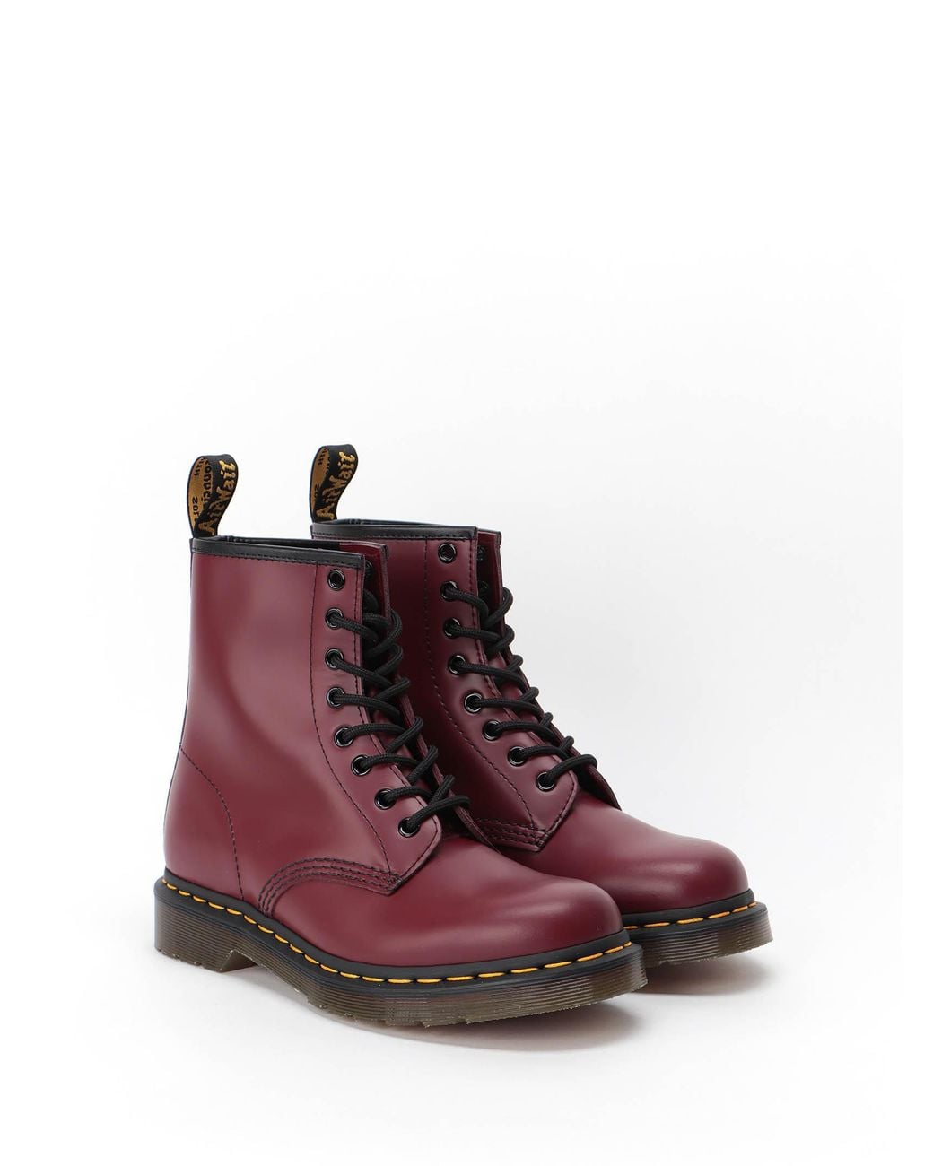 Dr. Martens Purple Logo Lacing And Ankle Boots