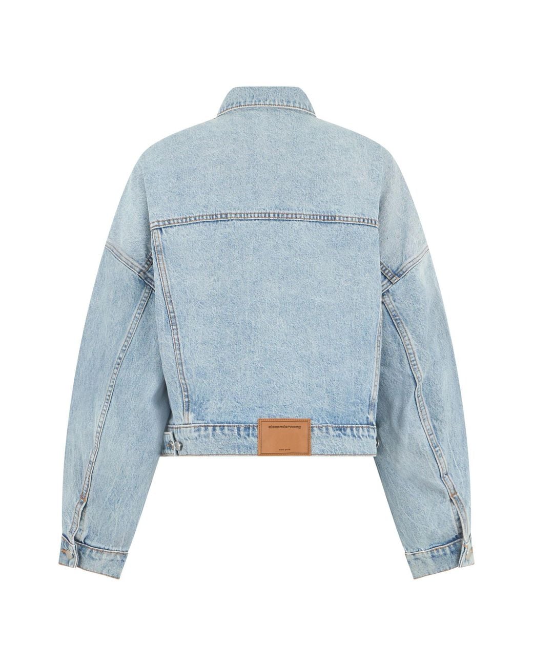 Alexander Wang Blue Button-Up Denim Trucker Jacket