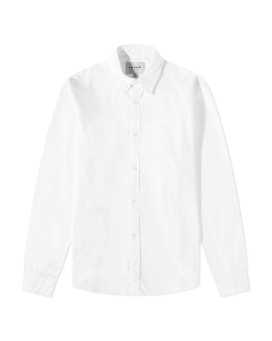 Carhartt White Buttoned Long-Sleeved Shirt for men