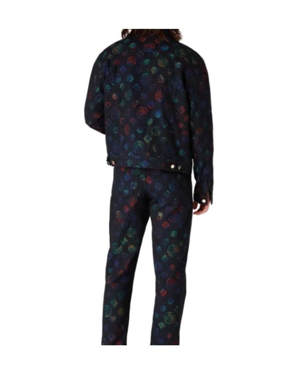 Casablanca Blue Heatmp Monogram Denim Jacket for men