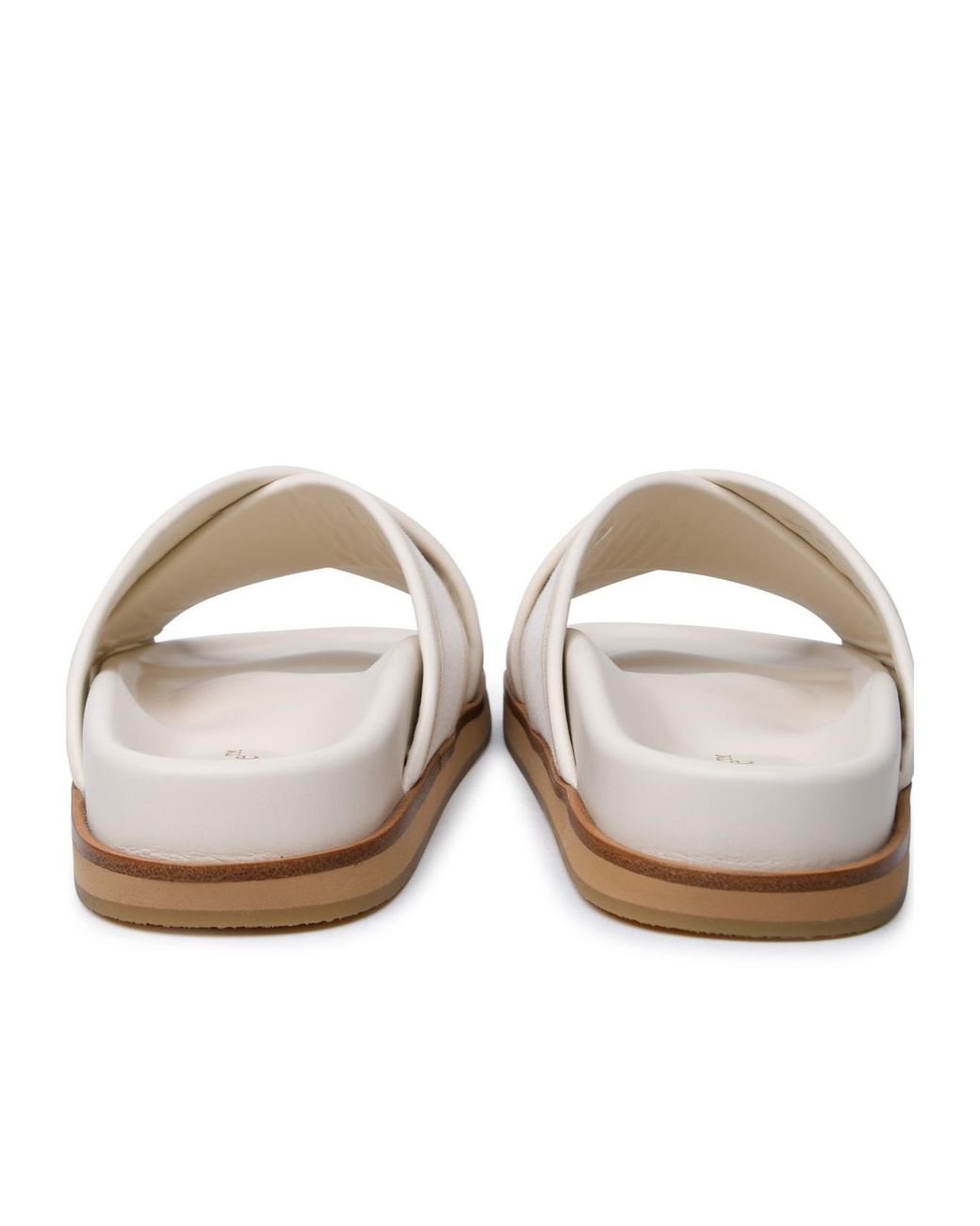 Off-White c/o Virgil Abloh White Ciabatta Criss Cross Slip-On Sandals