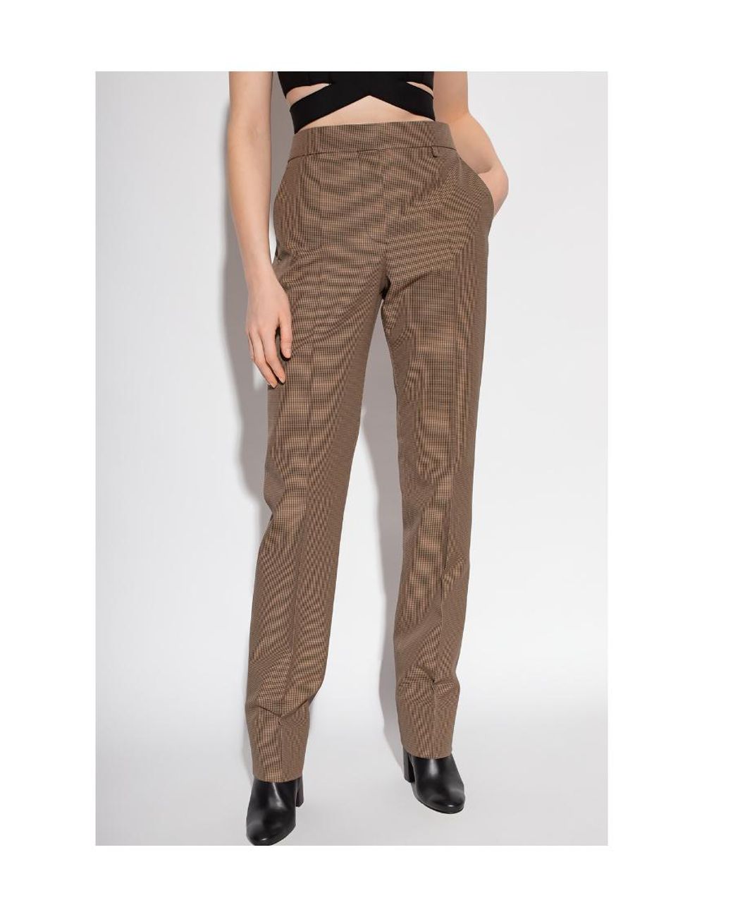 Givenchy Natural Houndstooth Trousers