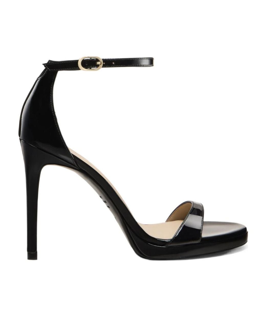 Stuart Weitzman Black Nudist Platform