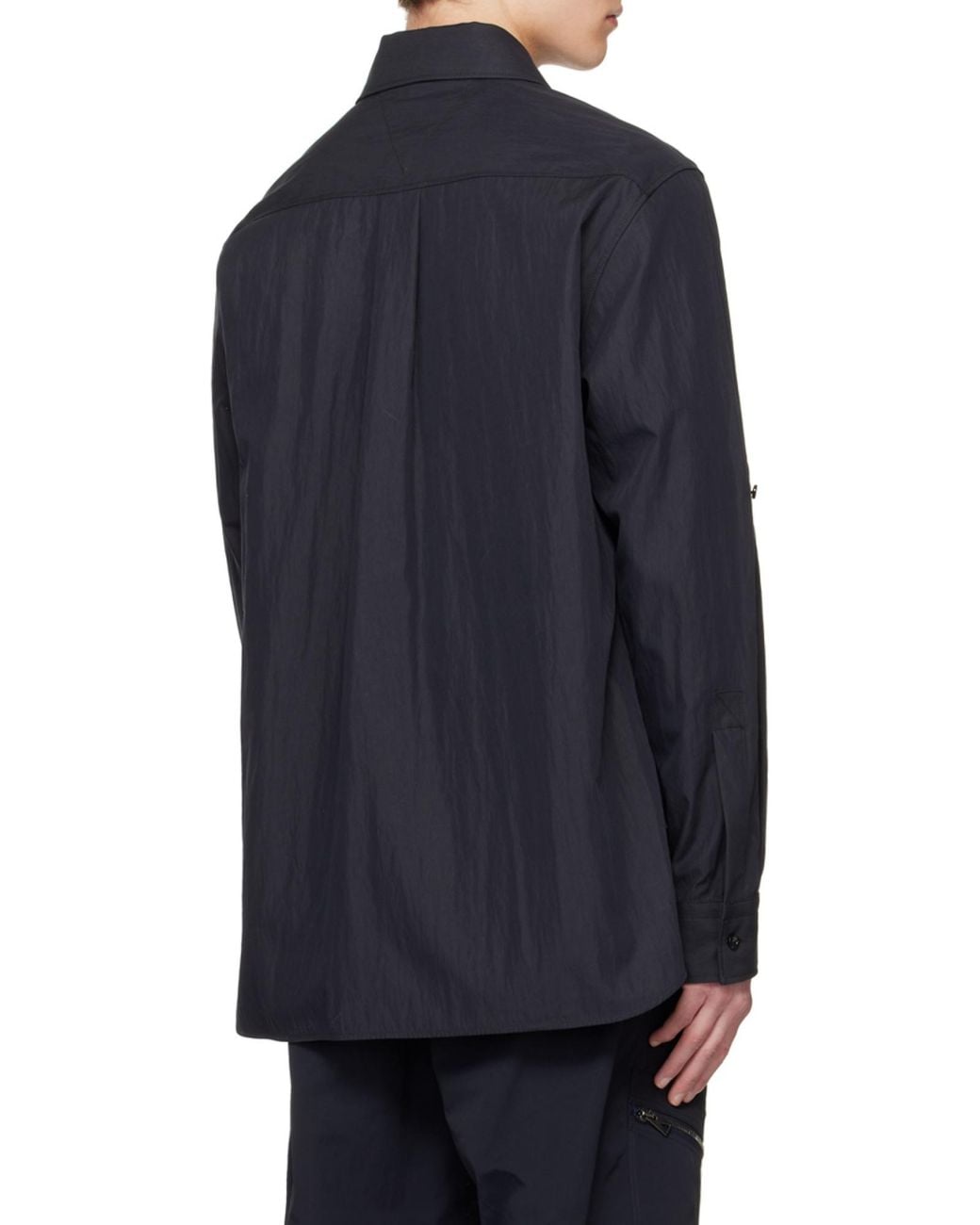 Bottega Veneta Blue Long Sleeved Buttoned Shirt for men