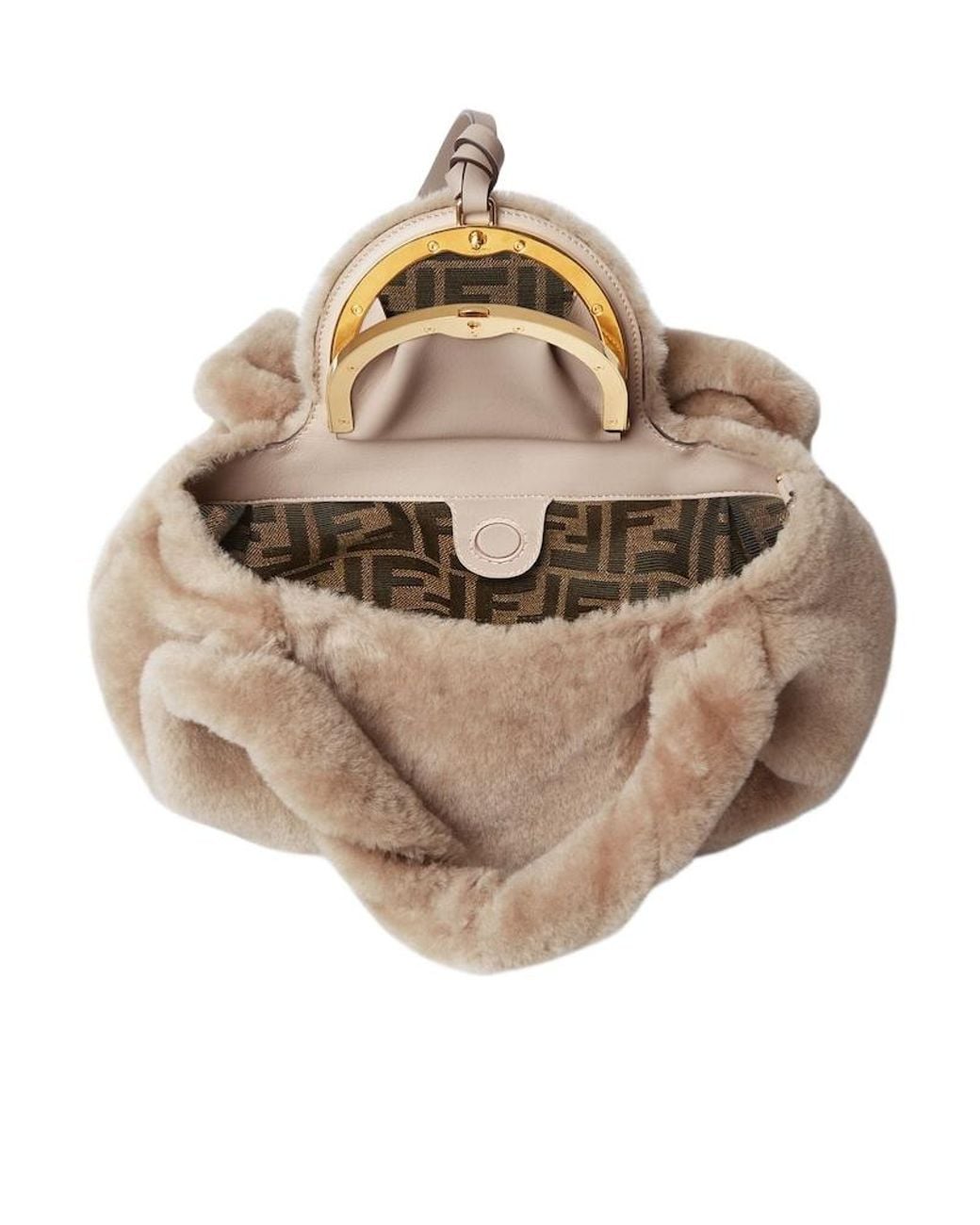 Fendi Natural Shearling Bag