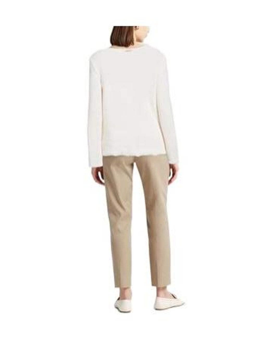 Max Mara White Plain Colour Jumpers