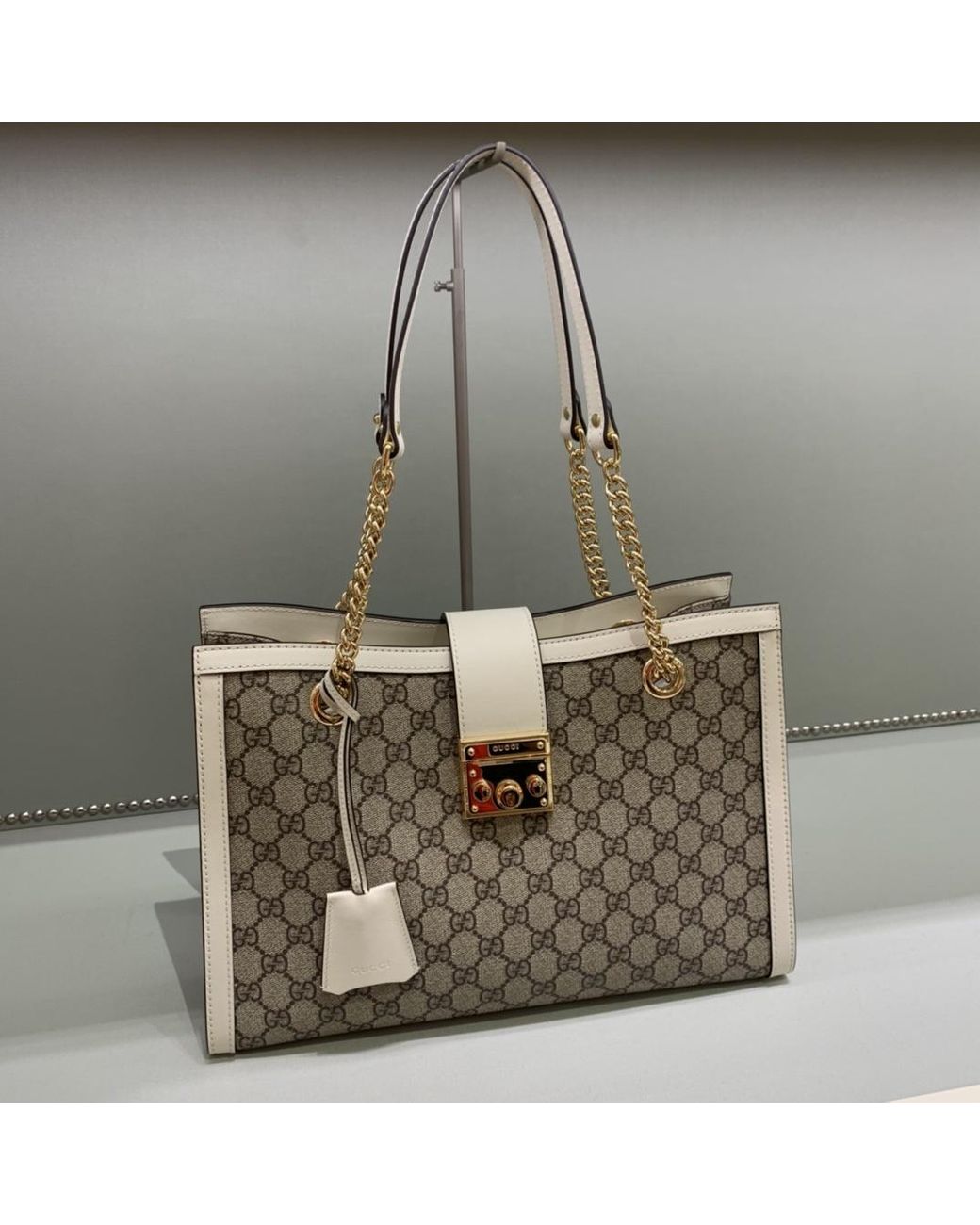 Gucci Metallic Padlock Medium Gg Shoulder Bag