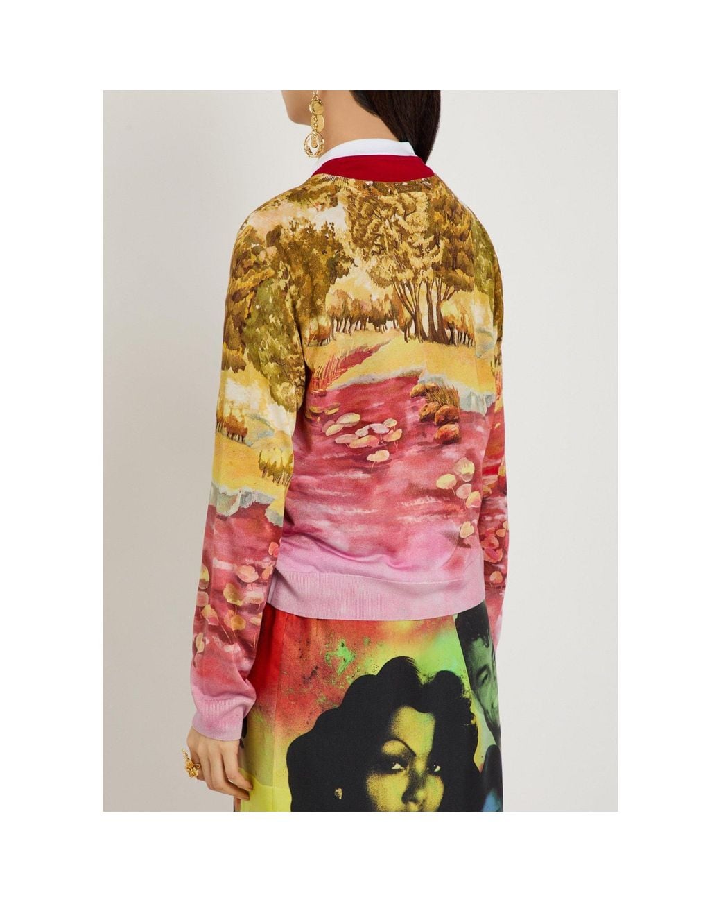 Versace Pink Simple Silk Cardigan