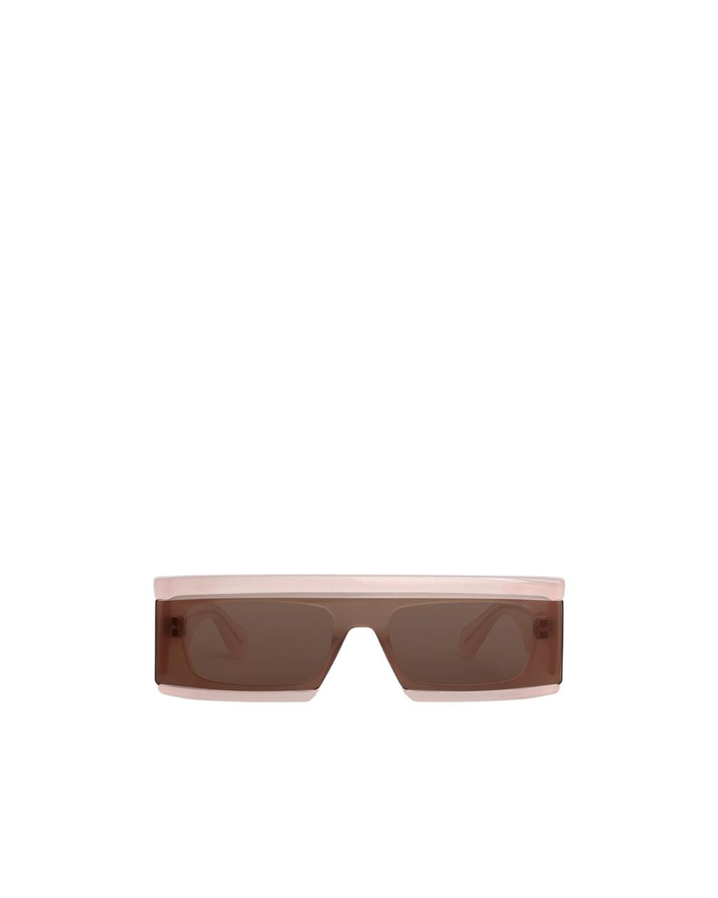 Alaïa Brown Alaïa Rectangular Mask Sunglasses