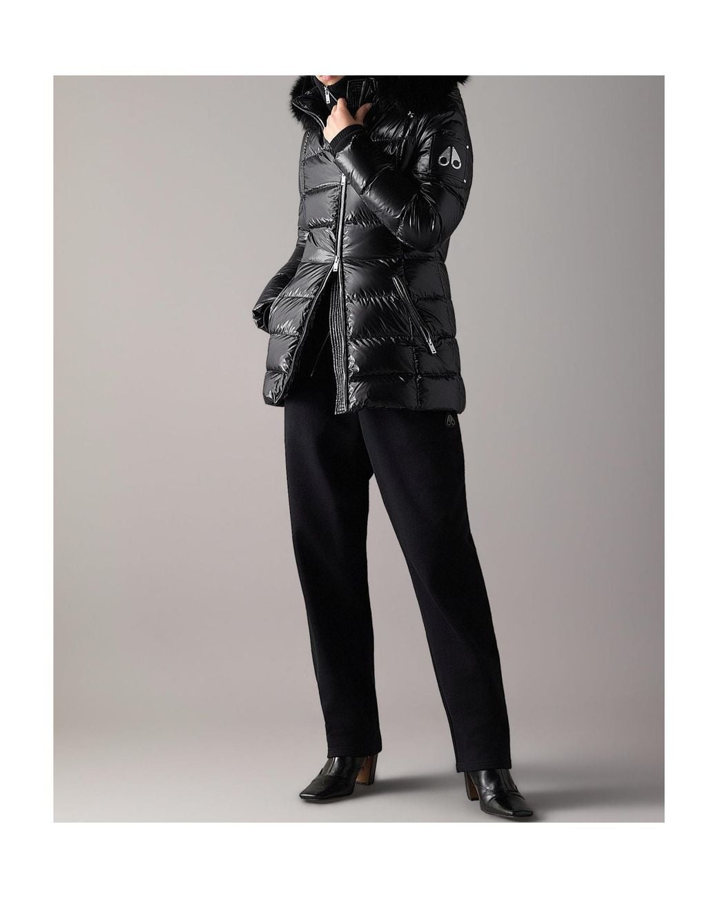 Moose Knuckles Black Celestia 3Q Down Jacket