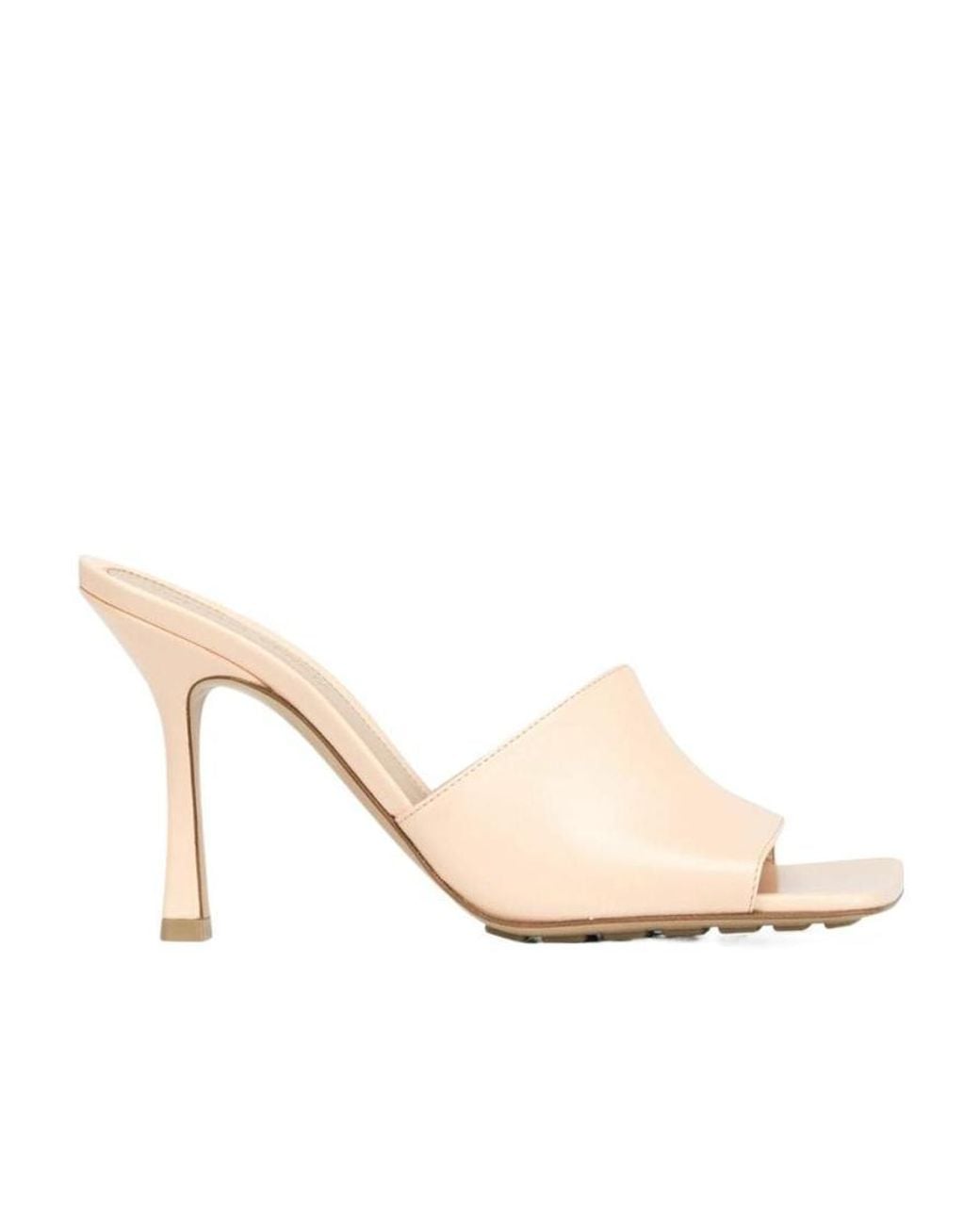 Bottega Veneta Natural Stretch Squared-Toe Sandals