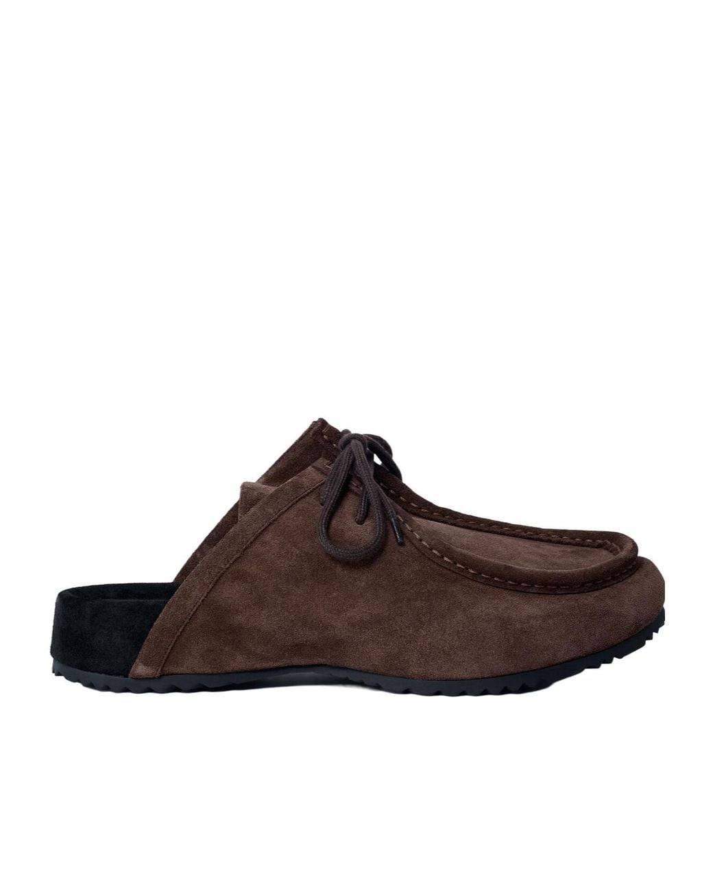 Dries Van Noten Brown Square Toe Slip On Shoes for men