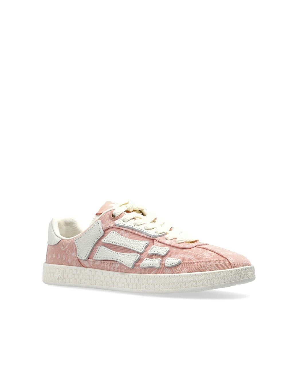 Amiri Pink Sports Shoes "Bandana Denim Pacific Bones"
