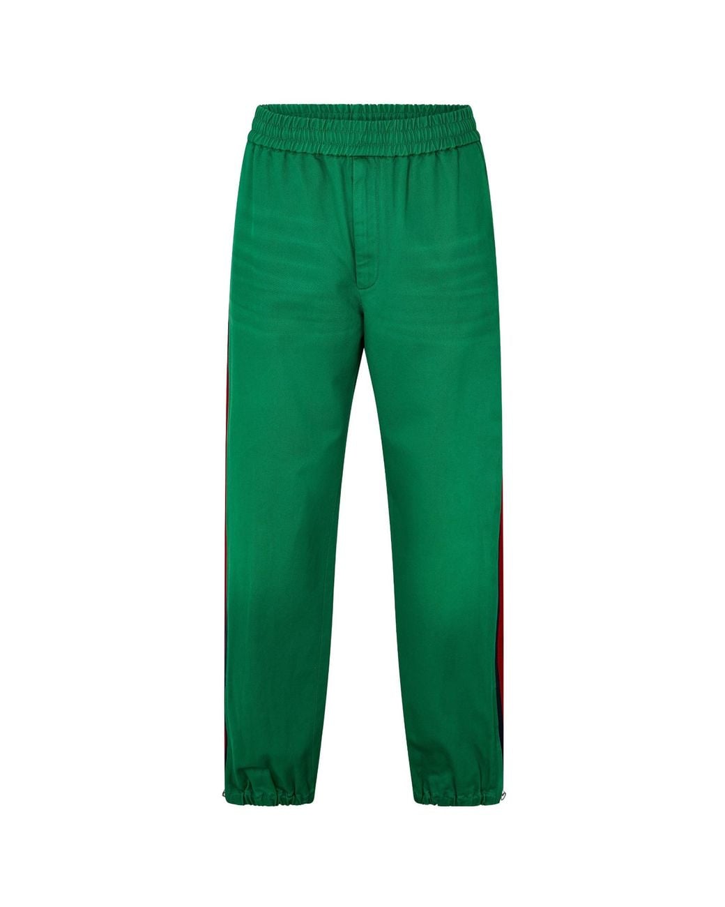 Gucci Green Logo Casual Trousers for men
