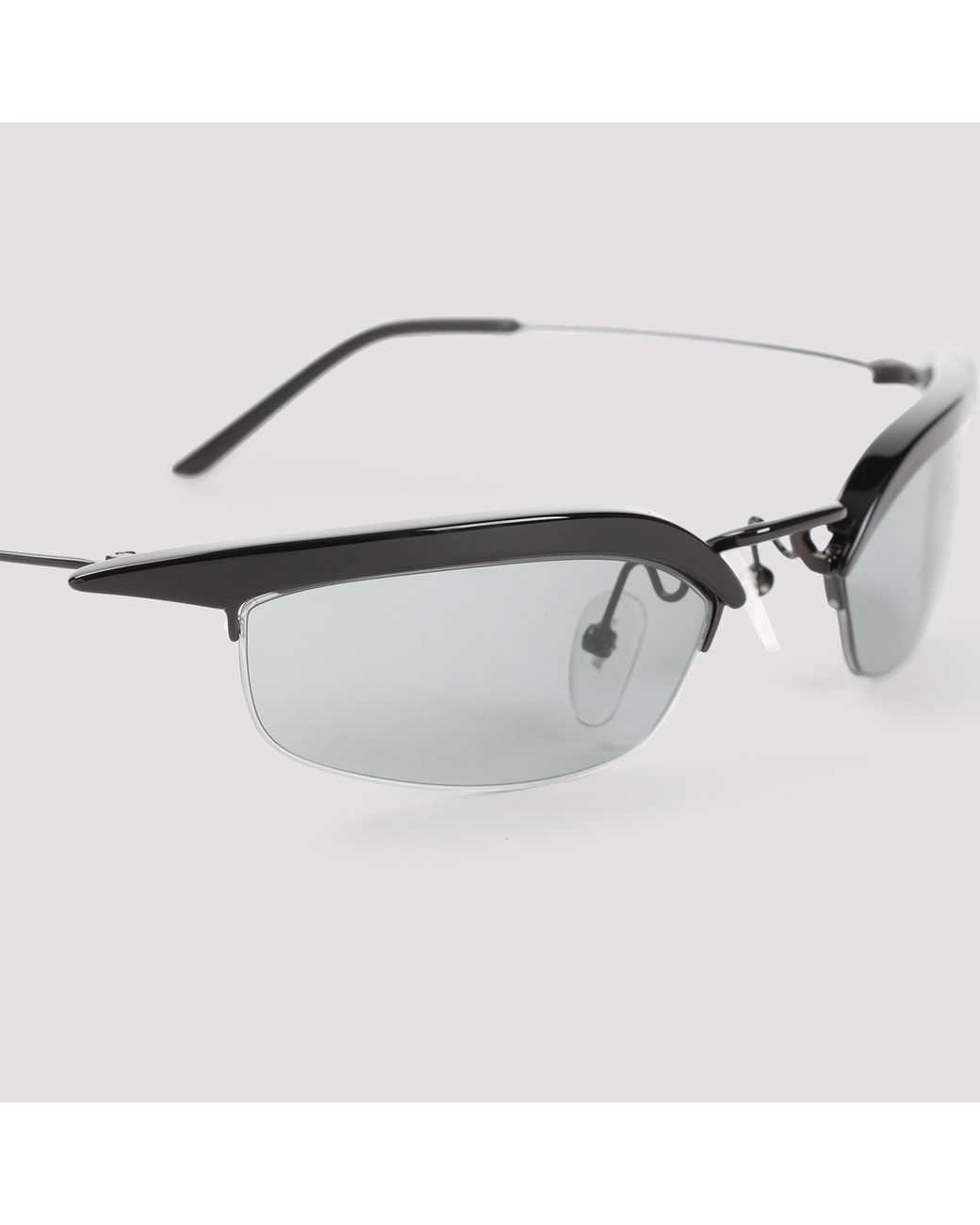 Prada White Eyewear Cat-Eye Sunglasses