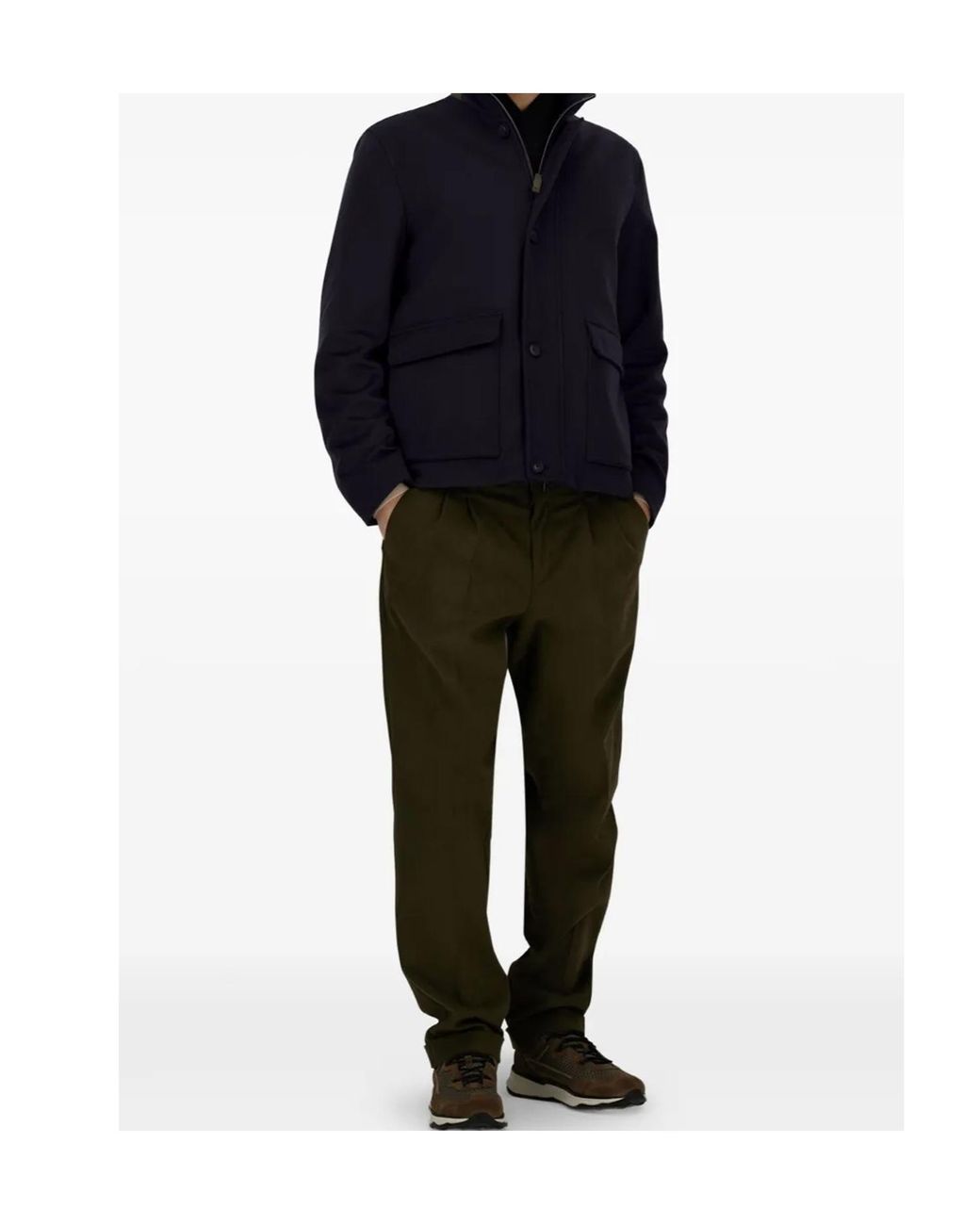 Herno Blue Field Jacket for men