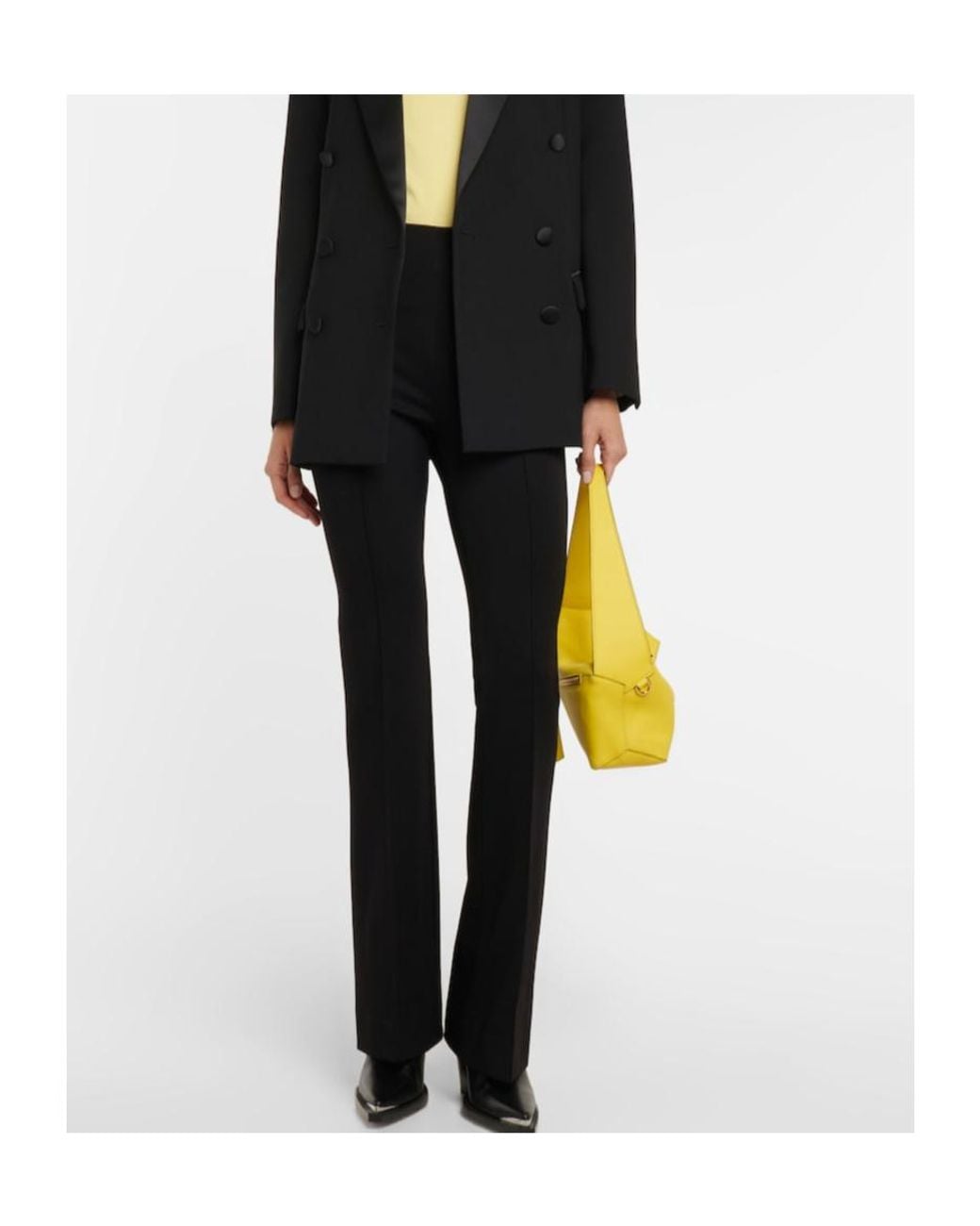 Dorothee Schumacher Black Emotional Essence High-Rise Flared Pants