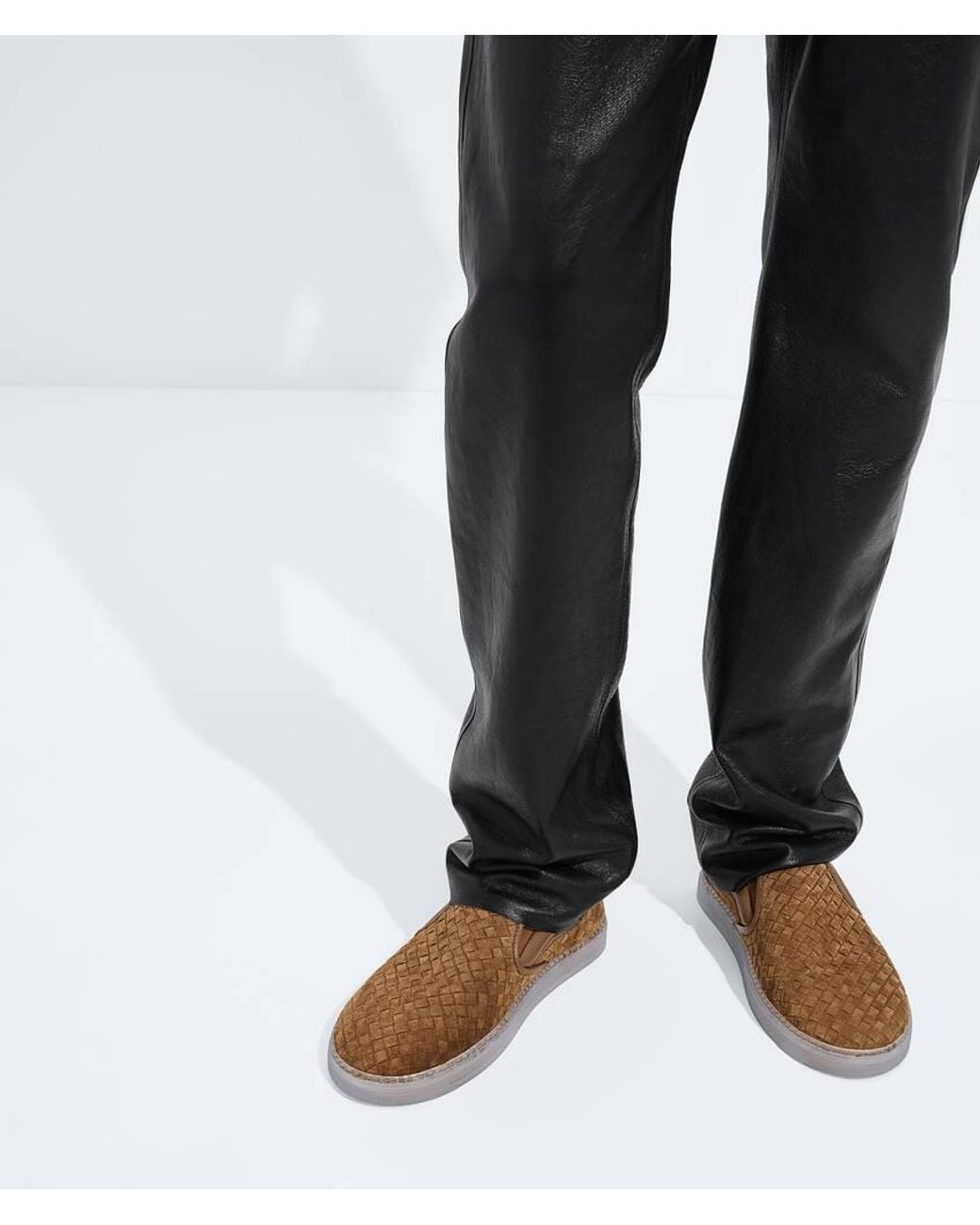 Bottega Veneta Brown Serena Low-Top Casual Shoes for men