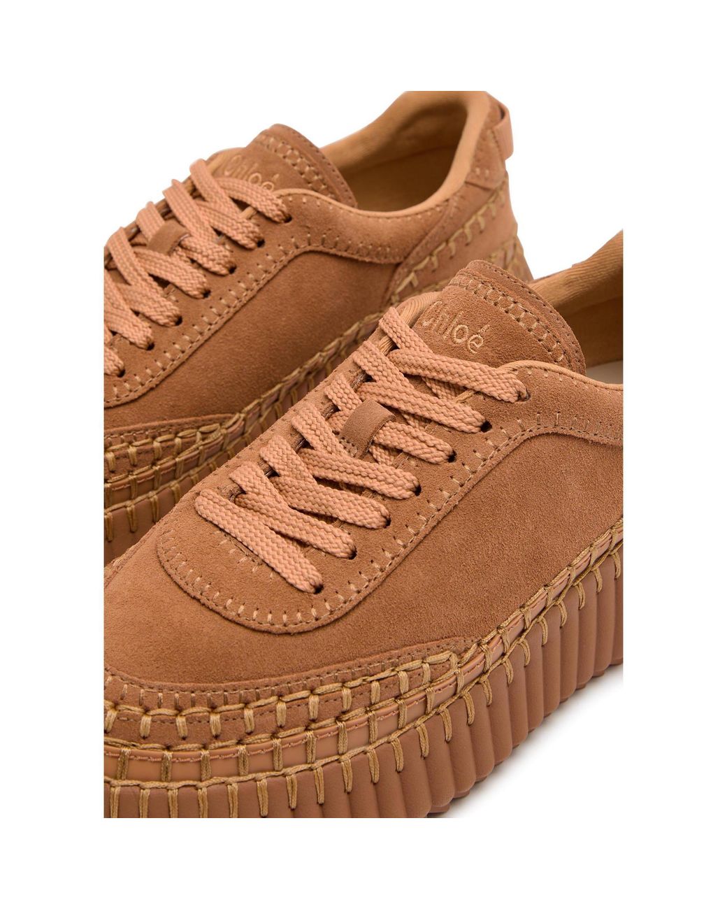 Chloé Brown Fleece-Lined Thick-Soled Casual Shoes