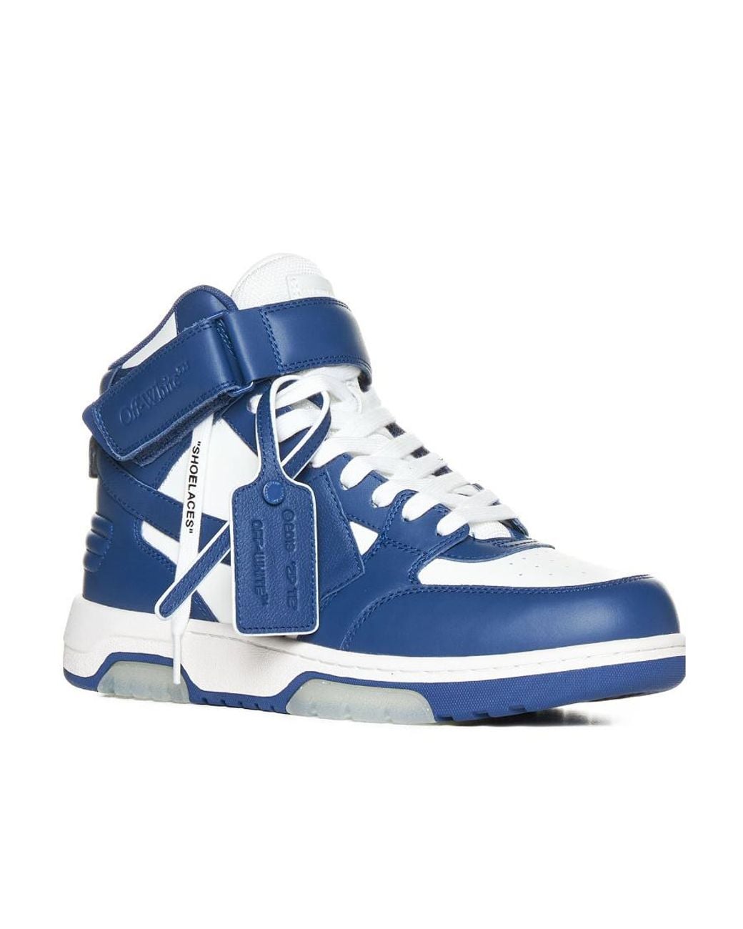 Off-White c/o Virgil Abloh Blue Out Of Office High-Top Sneakers for men