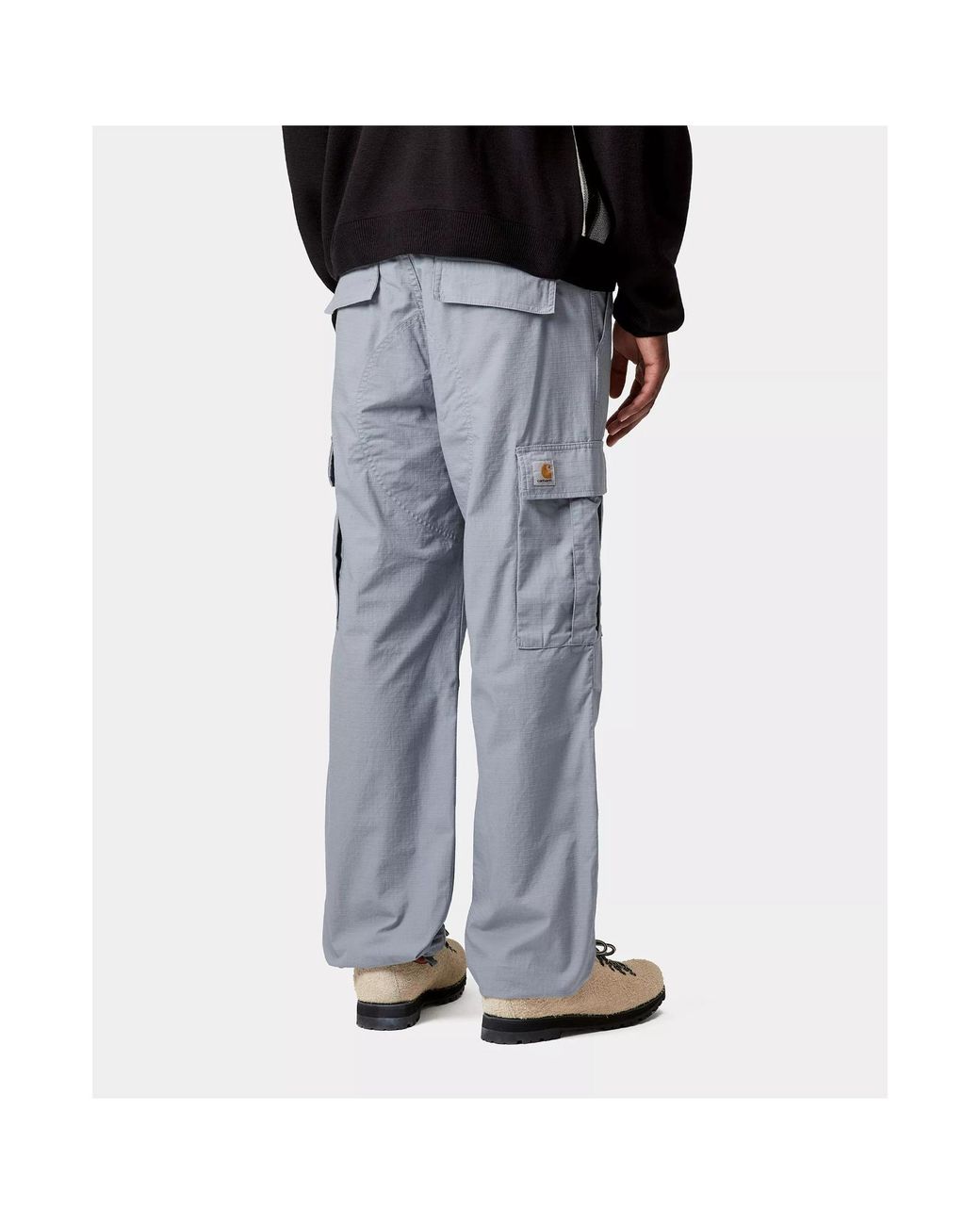 Carhartt Gray Regular Fit Cargo Pants for men