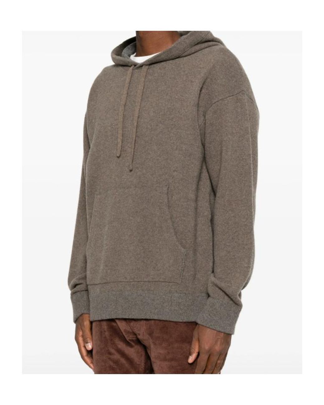 Roberto Collina Brown Long-Sleeve Knit Top for men