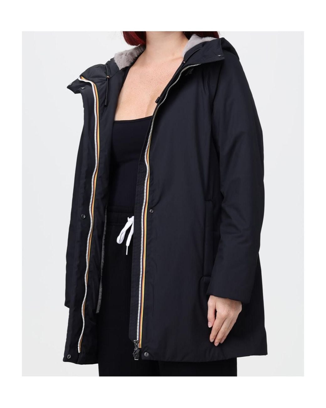 K-Way Black Sophie Twill Soft Jacket