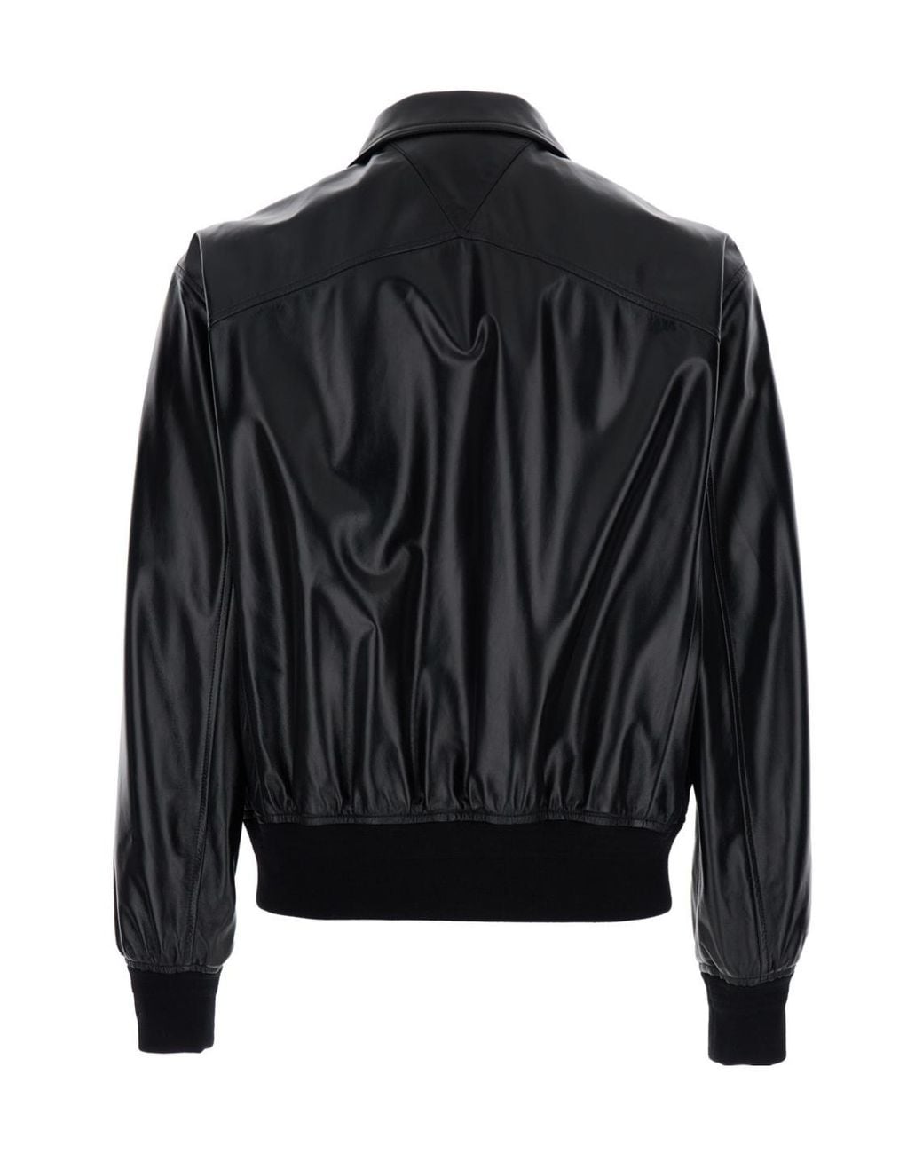 Bottega Veneta Black Leather Jacket for men