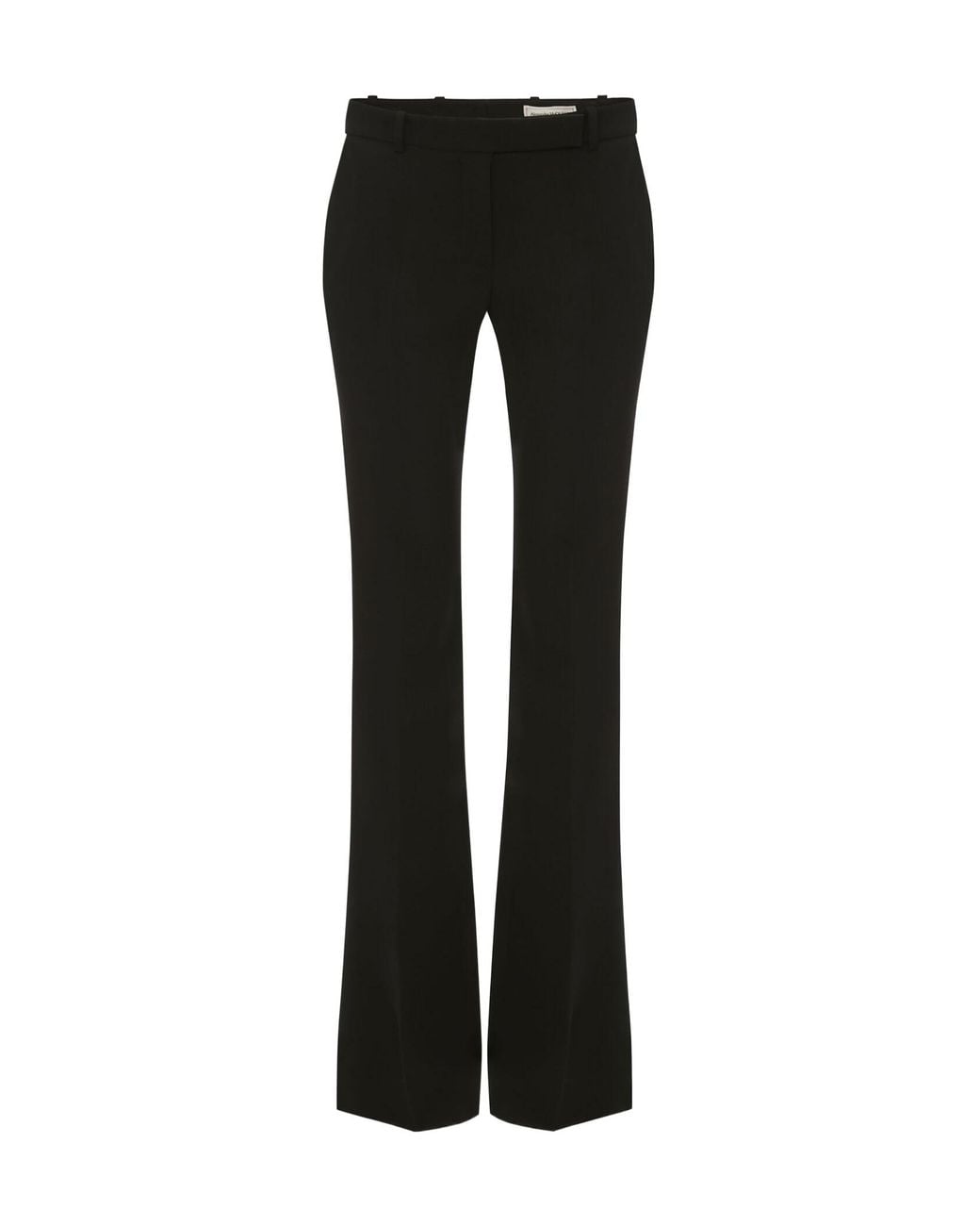 McQueen Black Tailored Flared Pants