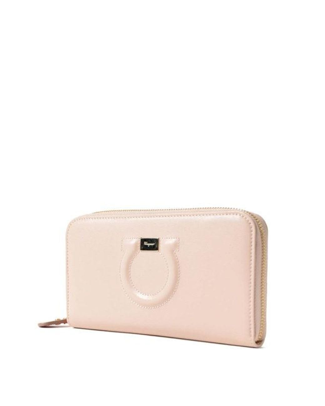 Ferragamo Pink Logo Decorated Purse