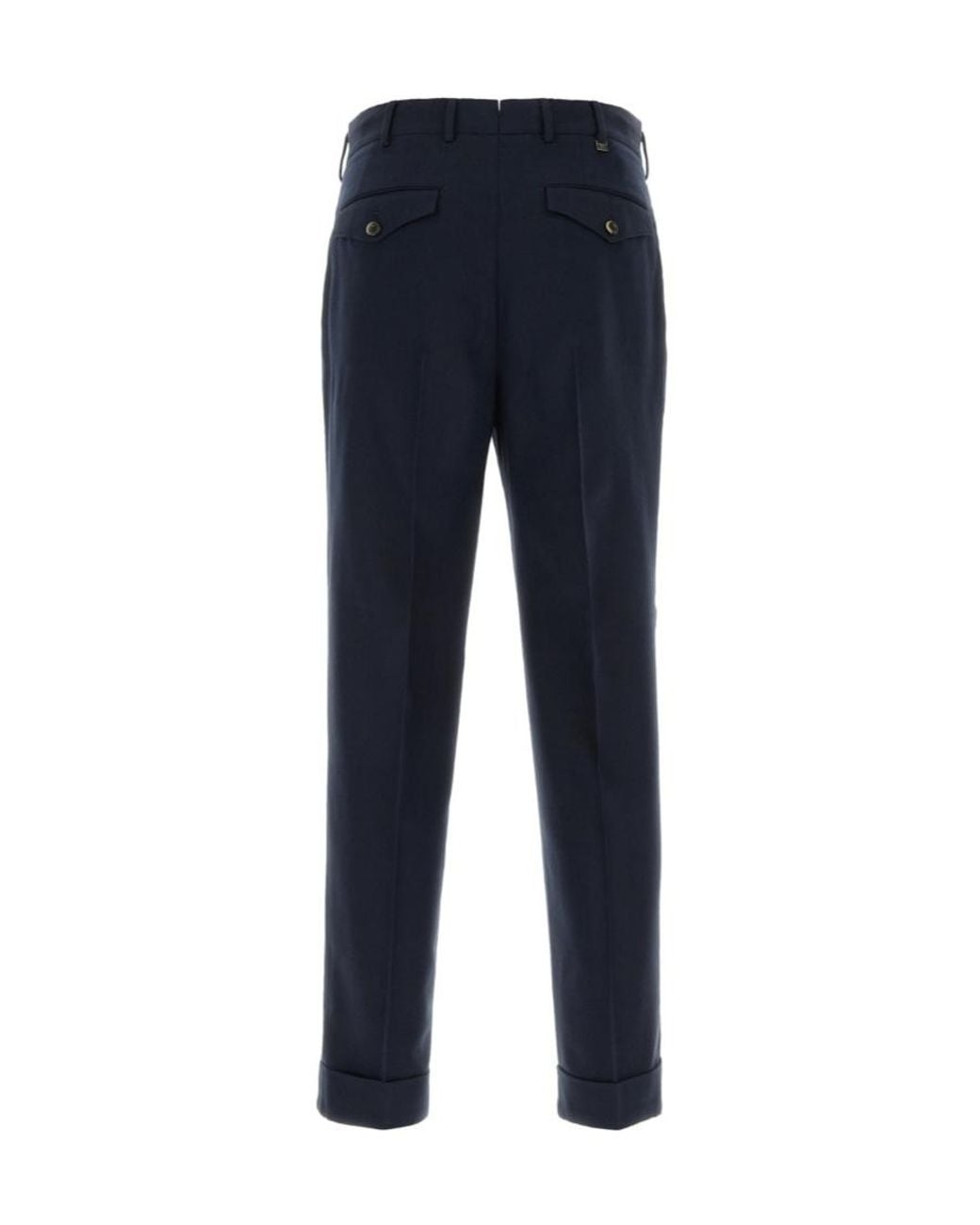 Pt Pantaloni Blue Casual Trousers With Belt Loops for men