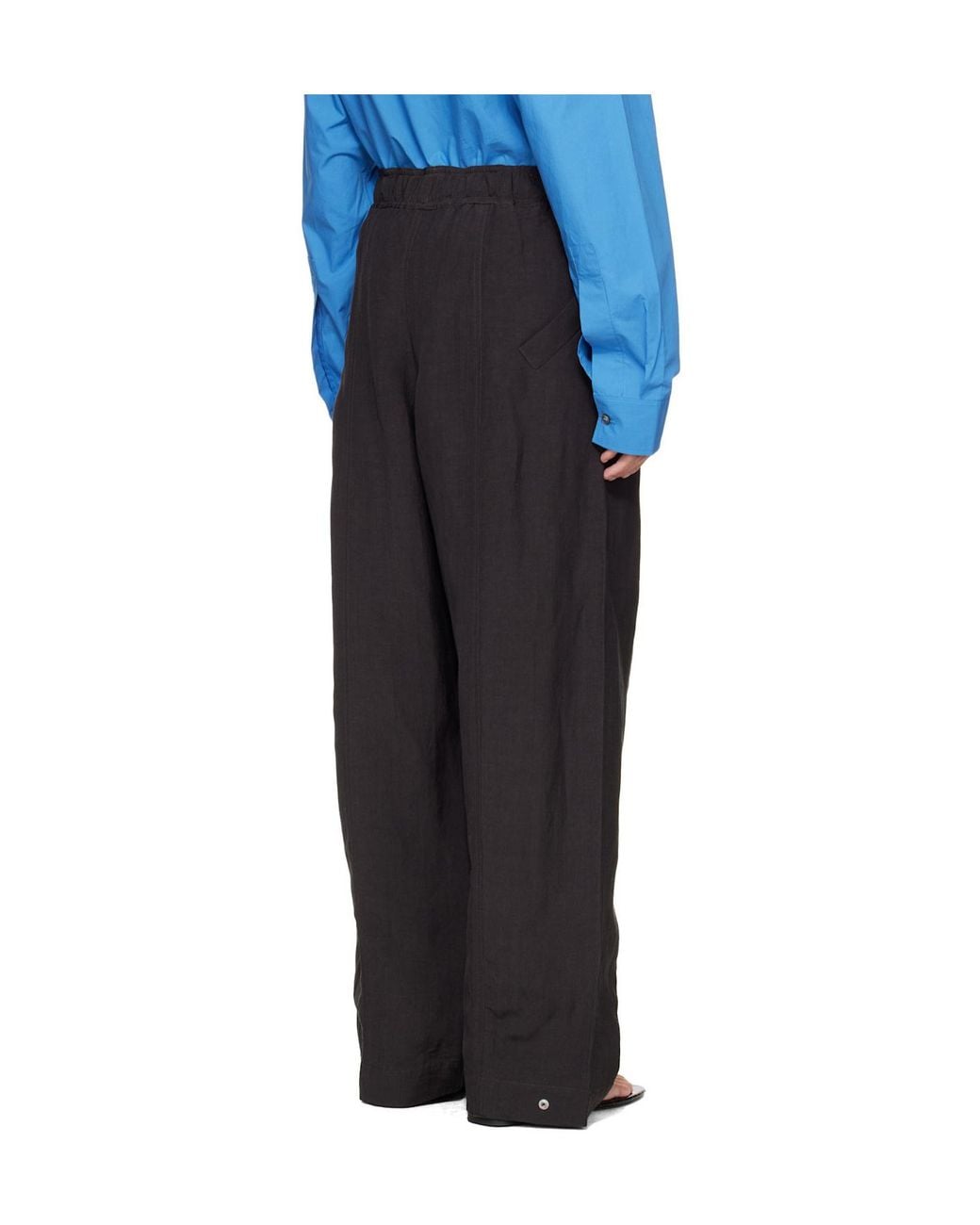 Studio Nicholson Blue Calvo Wide-Leg Pants