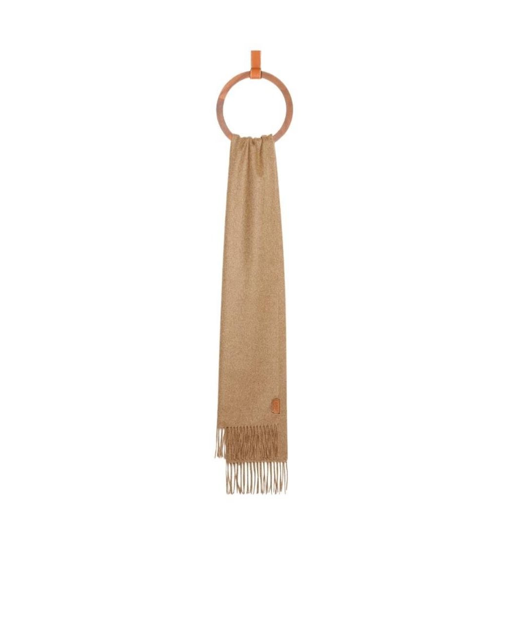 Loewe White Fringe-Detailed Scarf