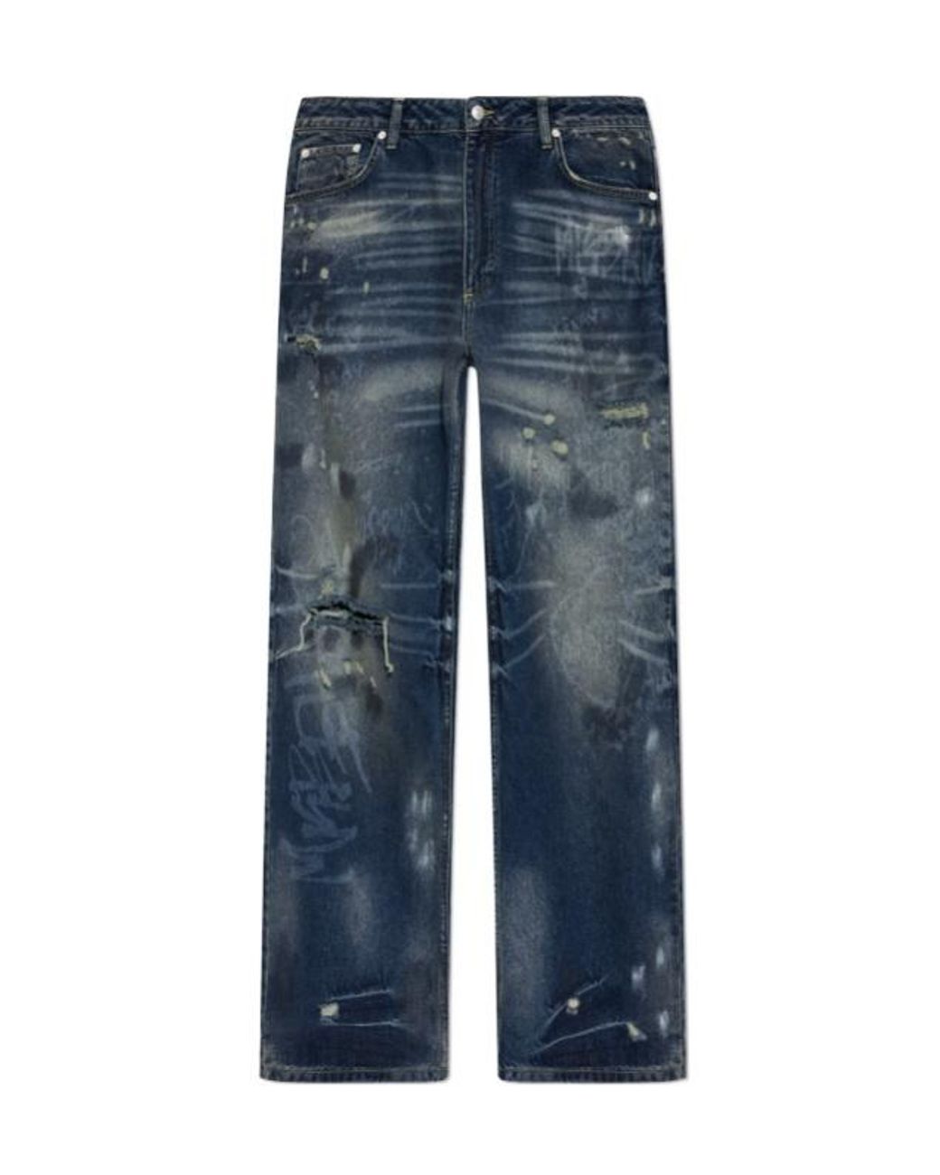 M I S B H V Blue Distressed Jeans