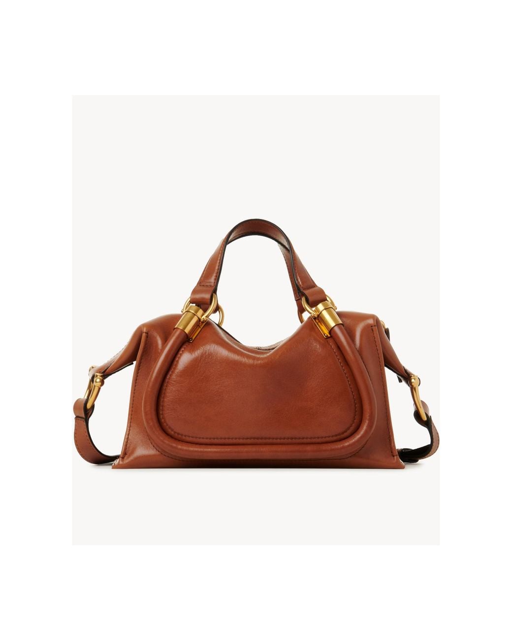 Chloé Brown Chloé Paraty 24 Small Tote Bag