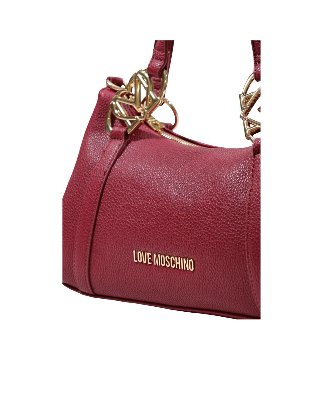 Moschino Red Dual-Handle Shoulder Bag