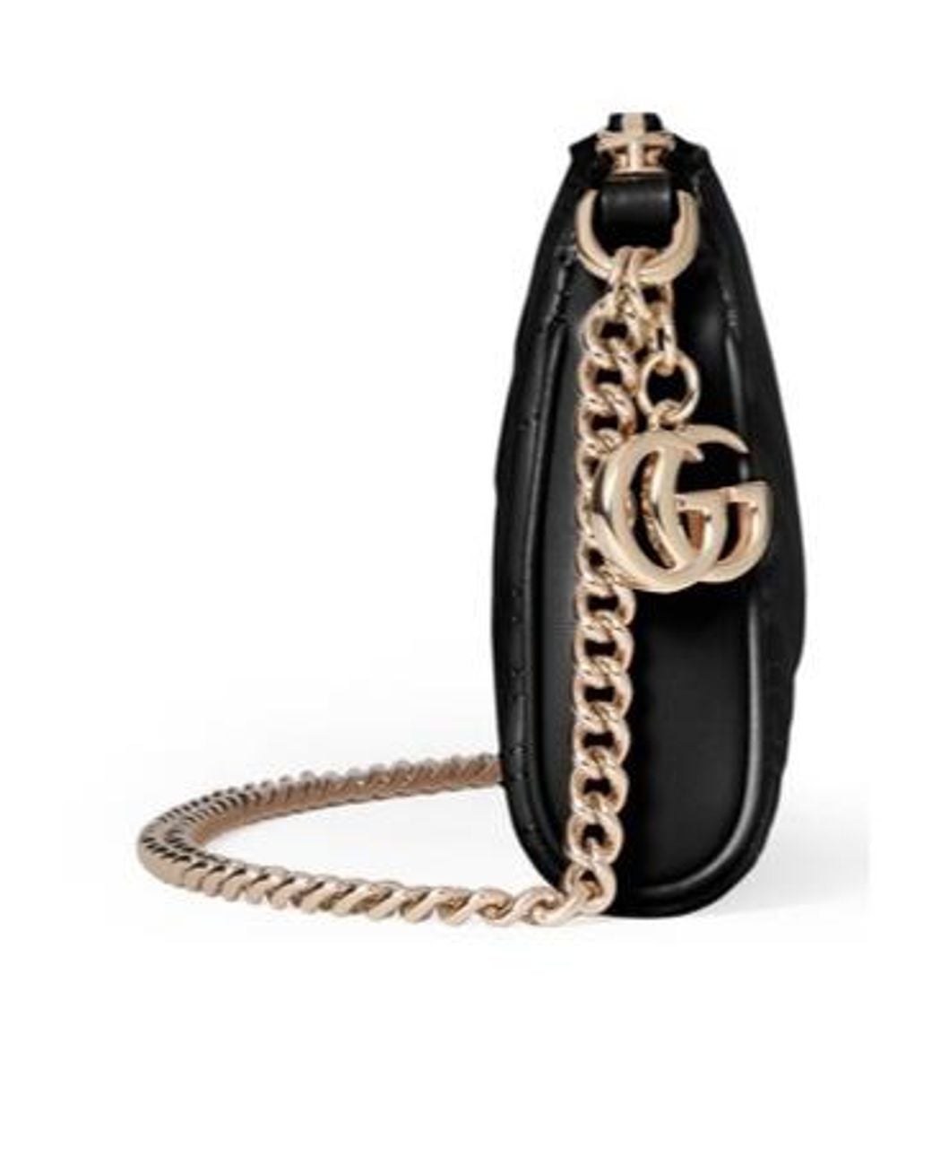 Gucci Black Gg Marmont Small Shoulder Bag