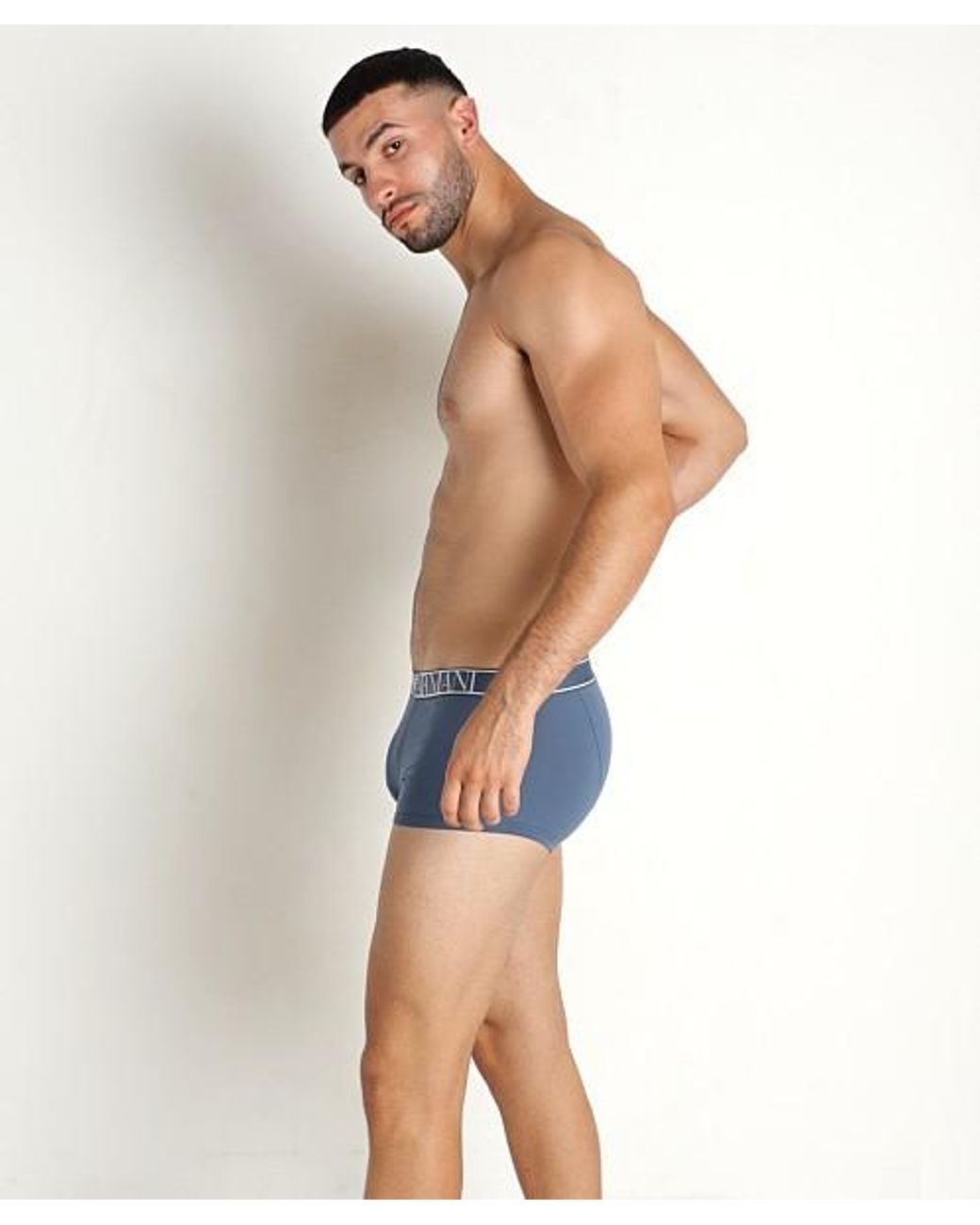 Emporio Armani Blue Elastic Waist Underwear for men