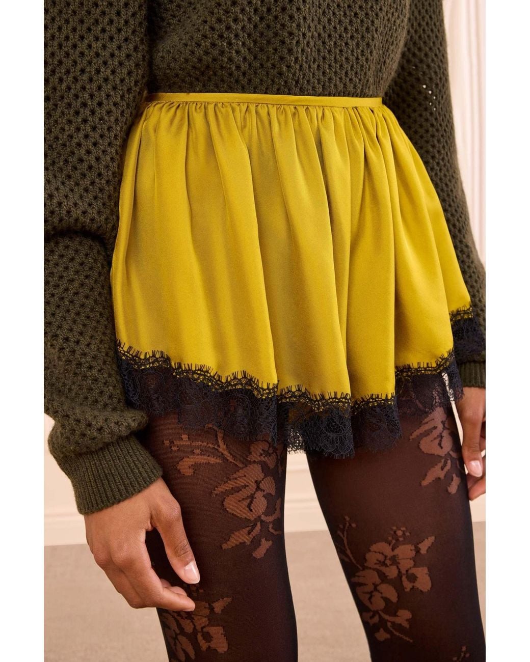 Ulla Johnson Yellow Loose-Fitting Shorts