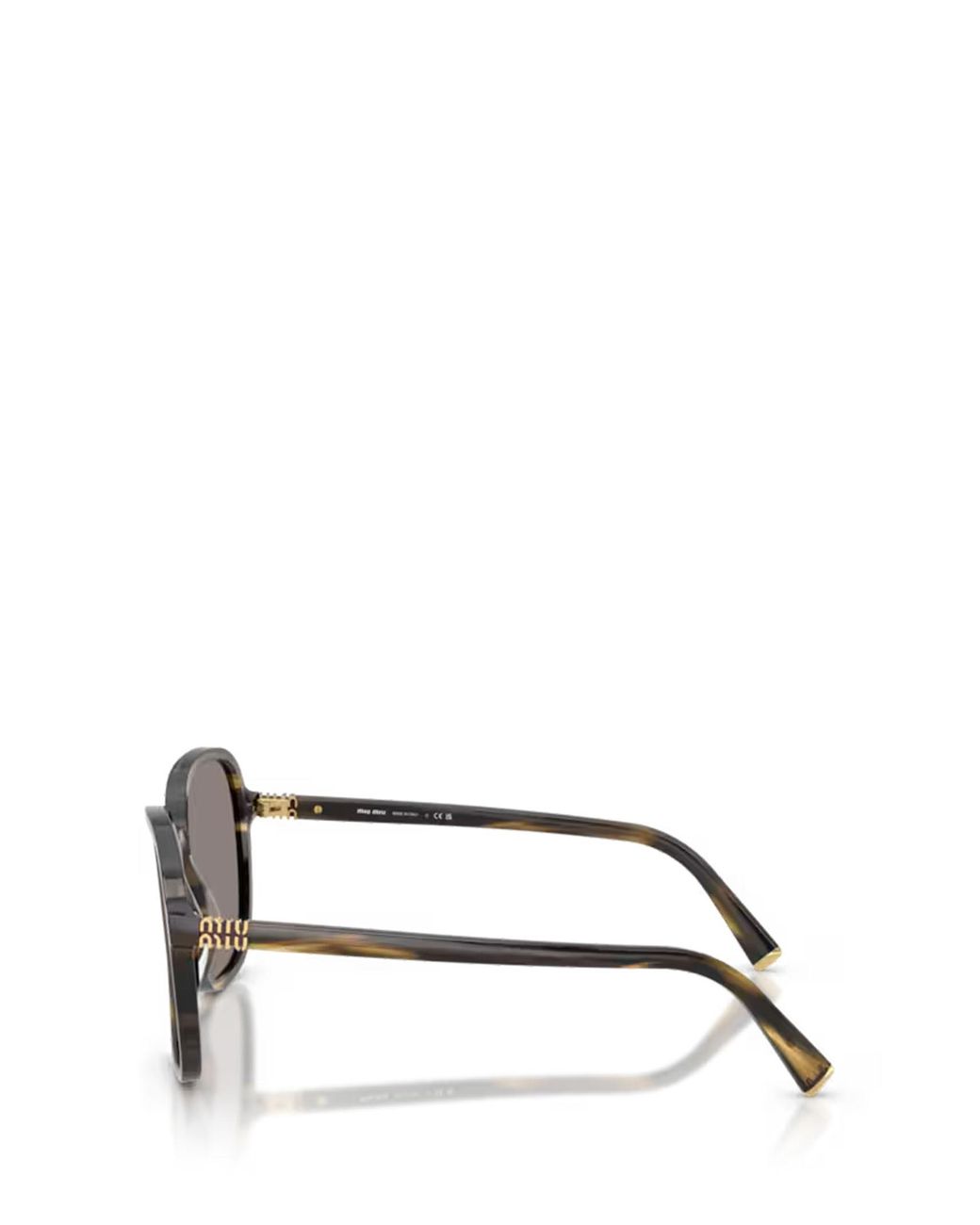 Miu Miu Metallic Eyewear Square Frame Sunglasses for men