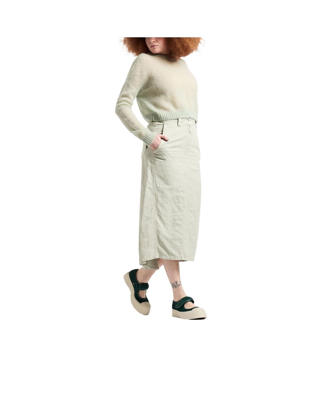Marni Green Mary Jane Flats