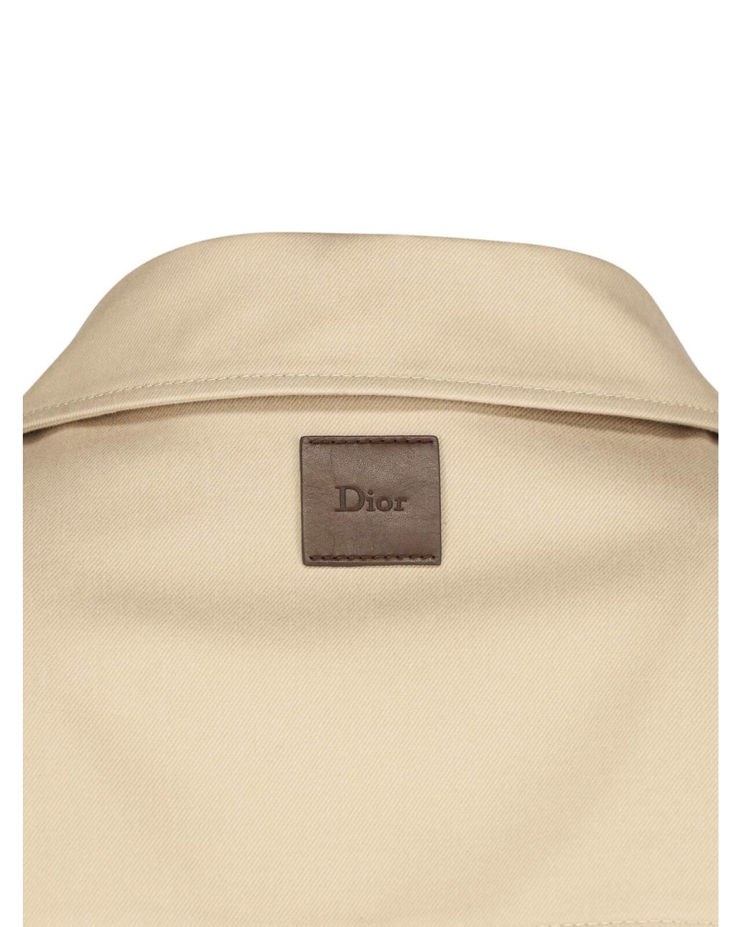 Dior Natural Workwear Jacket With Embroidery for men