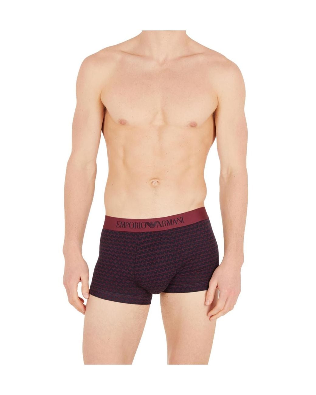 Emporio Armani Purple Elastic Waist Boxer Briefs Two-Pack for men